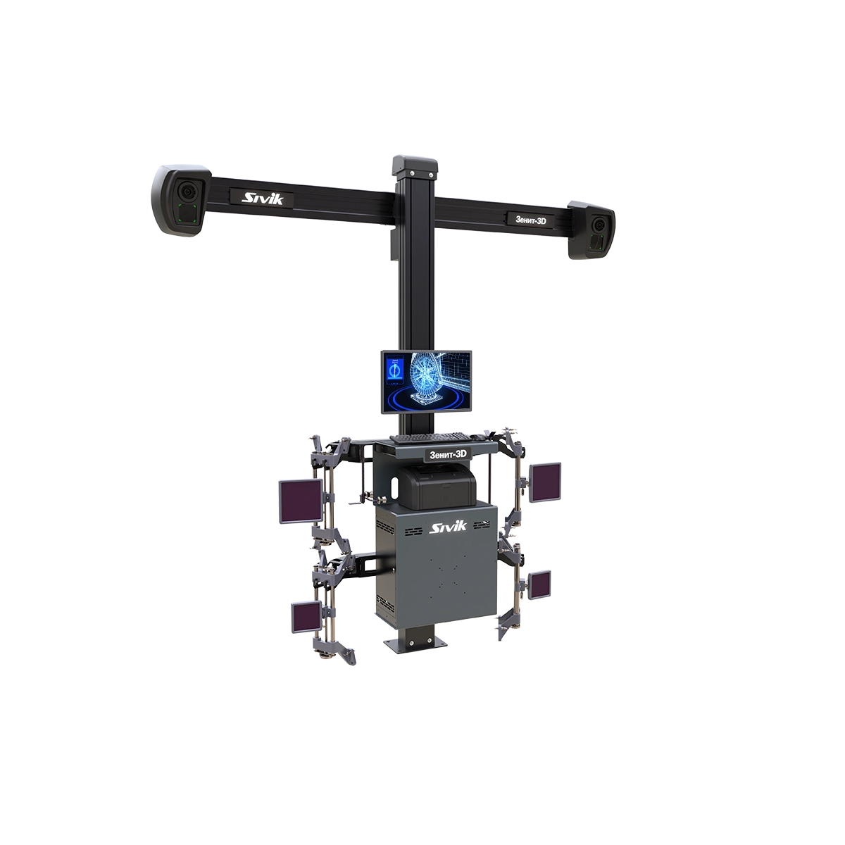 картинка Стенд регулировки развала схождения Зенит-3D ТЛ2ПС. Сенсорный монитор. Sivik