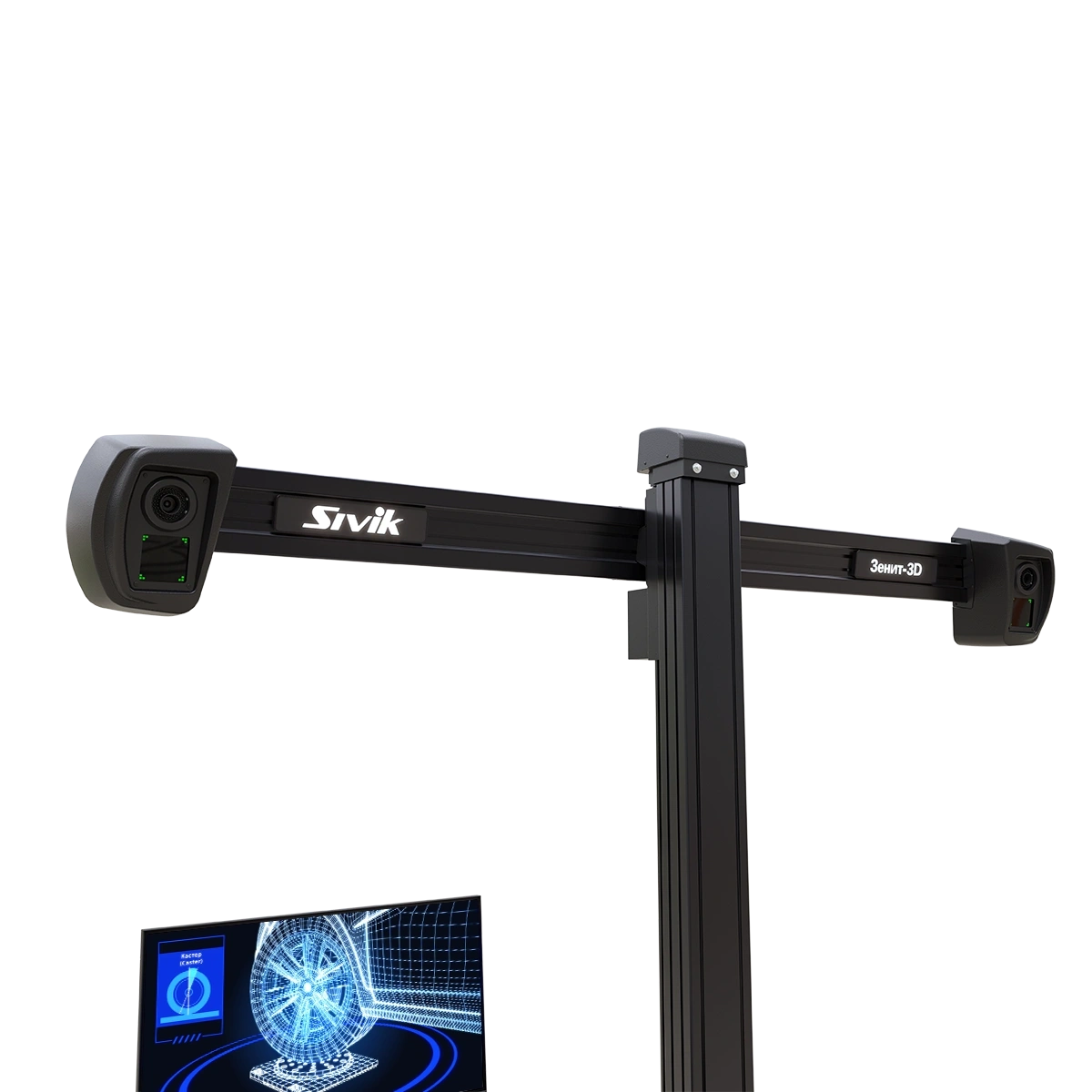 картинка Стенд регулировки развала схождения Зенит-3D ТЛ2КС. Сенсорный монитор. Sivik